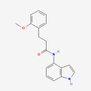 molecular formula C18H18N2O2 B11134755 N-(1H-indol-4-yl)-3-(2-methoxyphenyl)propanamide 