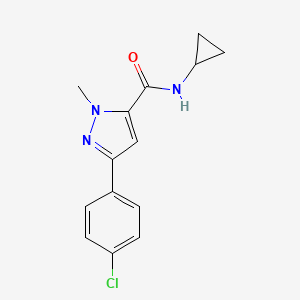 3-(4-chlorophenyl)-N-cyclopropyl-1-methyl-1H-pyrazole-5-carboxamide