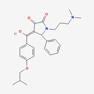 1-[3-(dimethylamino)propyl]-3-hydroxy-4-{[4-(2-methylpropoxy)phenyl]carbonyl}-5-phenyl-1,5-dihydro-2H-pyrrol-2-one