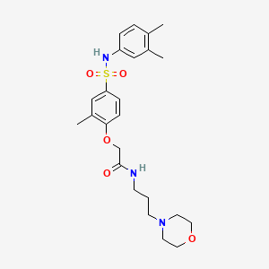 2-{4-[(3,4-dimethylphenyl)sulfamoyl]-2-methylphenoxy}-N-[3-(morpholin-4-yl)propyl]acetamide