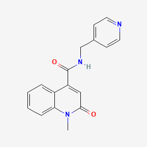 molecular formula C17H15N3O2 B11134908 1-methyl-2-oxo-N-(4-pyridylmethyl)-1,2-dihydro-4-quinolinecarboxamide 