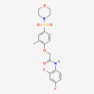 N-(2,4-Difluoro-phenyl)-2-[2-methyl-4-(morpholine-4-sulfonyl)-phenoxy]-acetamide