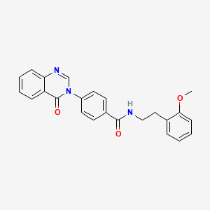 N-(2-methoxyphenethyl)-4-[4-oxo-3(4H)-quinazolinyl]benzamide