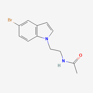 molecular formula C12H13BrN2O B11134998 N-[2-(5-bromo-1H-indol-1-yl)ethyl]acetamide 