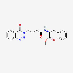 methyl N-[4-(4-oxo-1,2,3-benzotriazin-3(4H)-yl)butanoyl]-L-phenylalaninate