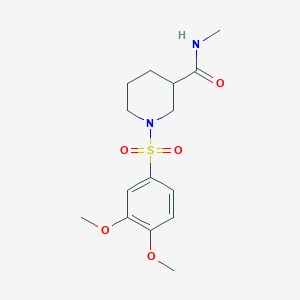 1-(3,4-Dimethoxybenzenesulfonyl)-N-methylpiperidine-3-carboxamide