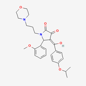 3-hydroxy-5-(2-methoxyphenyl)-1-[3-(morpholin-4-yl)propyl]-4-{[4-(propan-2-yloxy)phenyl]carbonyl}-1,5-dihydro-2H-pyrrol-2-one