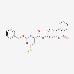 molecular formula C26H27NO6S B11135070 6-oxo-7,8,9,10-tetrahydro-6H-benzo[c]chromen-3-yl N-[(benzyloxy)carbonyl]-L-methioninate 