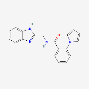 N-(1H-1,3-benzimidazol-2-ylmethyl)-2-(1H-pyrrol-1-yl)benzamide