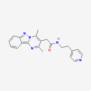 2-(2,4-dimethylpyrimido[1,2-b]indazol-3-yl)-N-[2-(4-pyridyl)ethyl]acetamide