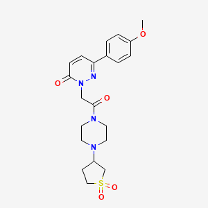 2-(2-(4-(1,1-dioxidotetrahydrothiophen-3-yl)piperazin-1-yl)-2-oxoethyl)-6-(4-methoxyphenyl)pyridazin-3(2H)-one