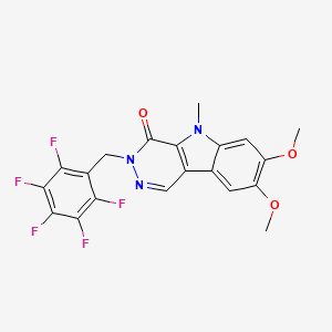 7,8-dimethoxy-5-methyl-3-(pentafluorobenzyl)-3,5-dihydro-4H-pyridazino[4,5-b]indol-4-one