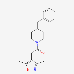 1-(4-Benzylpiperidino)-2-(3,5-dimethyl-4-isoxazolyl)-1-ethanone