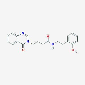 N-(2-methoxyphenethyl)-4-[4-oxo-3(4H)-quinazolinyl]butanamide