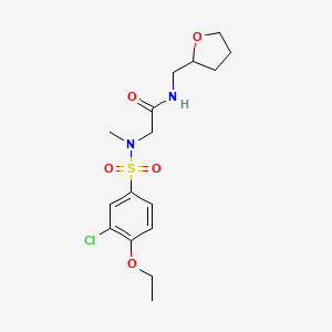 2-(N-Methyl3-chloro-4-ethoxybenzenesulfonamido)-N-[(oxolan-2-YL)methyl]acetamide