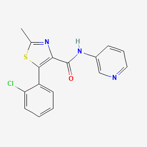 5-(2-chlorophenyl)-2-methyl-N-(3-pyridyl)-1,3-thiazole-4-carboxamide