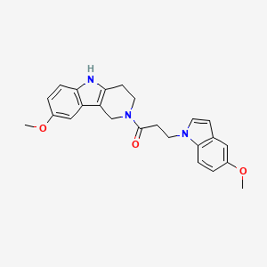 3-(5-methoxy-1H-indol-1-yl)-1-(8-methoxy-1,3,4,5-tetrahydro-2H-pyrido[4,3-b]indol-2-yl)-1-propanone