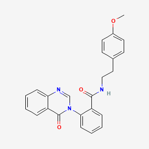 N-(4-methoxyphenethyl)-2-[4-oxo-3(4H)-quinazolinyl]benzamide