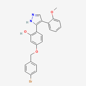 5-[(4-bromobenzyl)oxy]-2-[4-(2-methoxyphenyl)-1H-pyrazol-3-yl]phenol