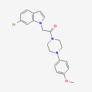 2-(6-bromo-1H-indol-1-yl)-1-[4-(4-methoxyphenyl)piperazin-1-yl]ethanone