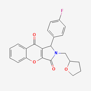 1-(4-Fluorophenyl)-2-(tetrahydrofuran-2-ylmethyl)-1,2-dihydrochromeno[2,3-c]pyrrole-3,9-dione