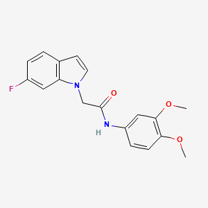 N-(3,4-dimethoxyphenyl)-2-(6-fluoro-1H-indol-1-yl)acetamide