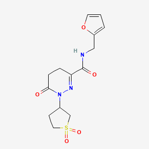 1-(1,1-dioxidotetrahydrothiophen-3-yl)-N-(furan-2-ylmethyl)-6-oxo-1,4,5,6-tetrahydropyridazine-3-carboxamide