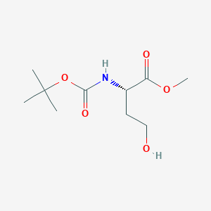 molecular formula C10H19NO5 B111356 (S)-Methyl 2-((tert-butoxycarbonyl)amino)-4-hydroxybutanoate CAS No. 120042-11-7