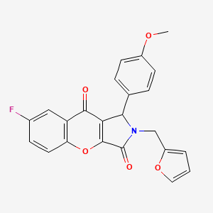 7-Fluoro-2-(furan-2-ylmethyl)-1-(4-methoxyphenyl)-1,2-dihydrochromeno[2,3-c]pyrrole-3,9-dione