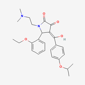 1-[2-(dimethylamino)ethyl]-5-(2-ethoxyphenyl)-3-hydroxy-4-{[4-(propan-2-yloxy)phenyl]carbonyl}-1,5-dihydro-2H-pyrrol-2-one