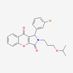 1-(3-Bromophenyl)-2-[3-(propan-2-yloxy)propyl]-1,2-dihydrochromeno[2,3-c]pyrrole-3,9-dione