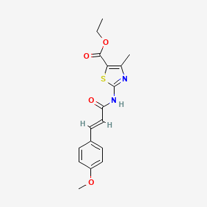 ethyl 2-{[(2E)-3-(4-methoxyphenyl)prop-2-enoyl]amino}-4-methyl-1,3-thiazole-5-carboxylate