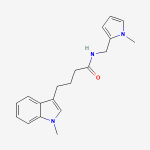 4-(1-methyl-1H-indol-3-yl)-N-[(1-methyl-1H-pyrrol-2-yl)methyl]butanamide