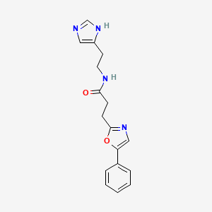 N-[2-(1H-imidazol-4-yl)ethyl]-3-(5-phenyl-1,3-oxazol-2-yl)propanamide