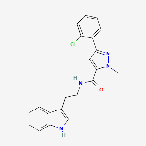 3-(2-chlorophenyl)-N-[2-(1H-indol-3-yl)ethyl]-1-methyl-1H-pyrazole-5-carboxamide