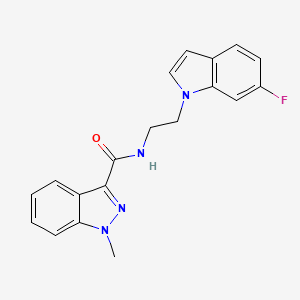 N-[2-(6-fluoro-1H-indol-1-yl)ethyl]-1-methyl-1H-indazole-3-carboxamide