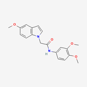 N-(3,4-dimethoxyphenyl)-2-(5-methoxy-1H-indol-1-yl)acetamide