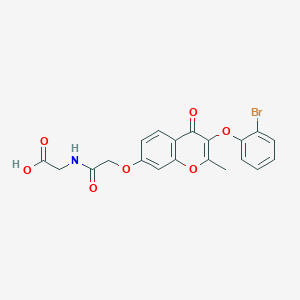 N-({[3-(2-bromophenoxy)-2-methyl-4-oxo-4H-chromen-7-yl]oxy}acetyl)glycine