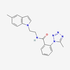 N-[2-(5-methyl-1H-indol-1-yl)ethyl]-2-(5-methyl-1H-1,2,3,4-tetraazol-1-yl)benzamide