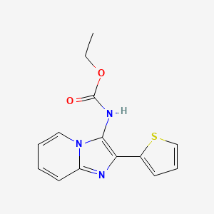 ethyl N-[2-(2-thienyl)imidazo[1,2-a]pyridin-3-yl]carbamate