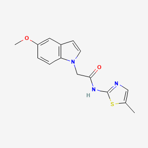 2-(5-methoxy-1H-indol-1-yl)-N-(5-methyl-1,3-thiazol-2-yl)acetamide