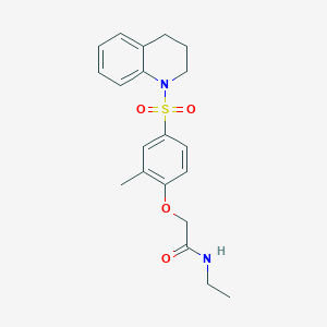 2-[4-(3,4-dihydroquinolin-1(2H)-ylsulfonyl)-2-methylphenoxy]-N-ethylacetamide