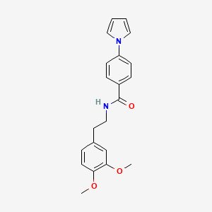 N-[2-(3,4-dimethoxyphenyl)ethyl]-4-(1H-pyrrol-1-yl)benzamide