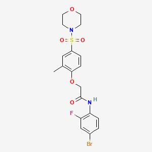 N-(4-Bromo-2-fluoro-phenyl)-2-[2-methyl-4-(morpholine-4-sulfonyl)-phenoxy]-acetamide