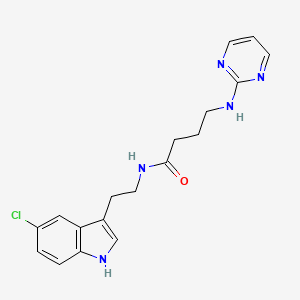 molecular formula C18H20ClN5O B11135912 N-[2-(5-chloro-1H-indol-3-yl)ethyl]-4-(2-pyrimidinylamino)butanamide 