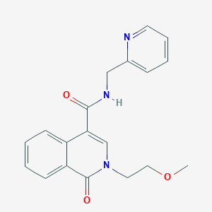 2-(2-methoxyethyl)-1-oxo-N~4~-(2-pyridylmethyl)-1,2-dihydro-4-isoquinolinecarboxamide