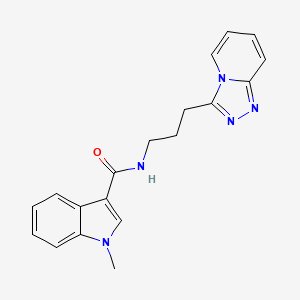 1-methyl-N-(3-[1,2,4]triazolo[4,3-a]pyridin-3-ylpropyl)-1H-indole-3-carboxamide