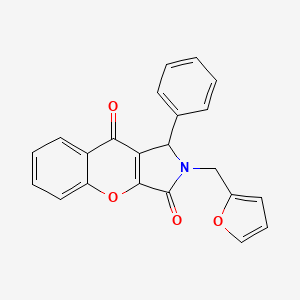 2-(Furan-2-ylmethyl)-1-phenyl-1,2-dihydrochromeno[2,3-c]pyrrole-3,9-dione