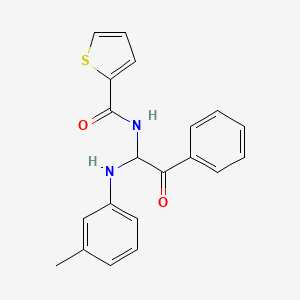 N-{1-[(3-methylphenyl)amino]-2-oxo-2-phenylethyl}thiophene-2-carboxamide