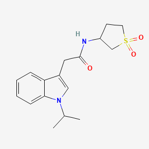 N-(1,1-dioxidotetrahydrothiophen-3-yl)-2-[1-(propan-2-yl)-1H-indol-3-yl]acetamide